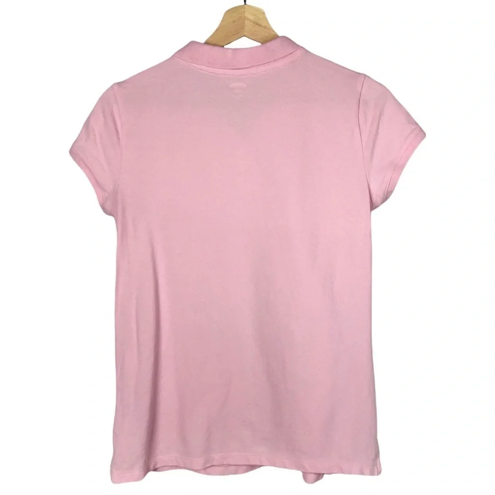 Old Navy Light‎ Pink Cotton Polo Uniform Short Sleeve Top XXL 16/18